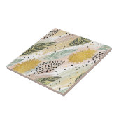 Elegante veer & Abstracte penseelstreek naadloos Tegeltje (Zijkant)