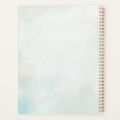 Elegante Veer Bloemige Waterverf planner (Achterkant)