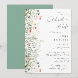 Elegante Veldbloemfeest van het Leven Kaart