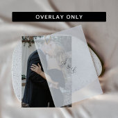 Elegante Vellum bruiloft uitnodiging overlay