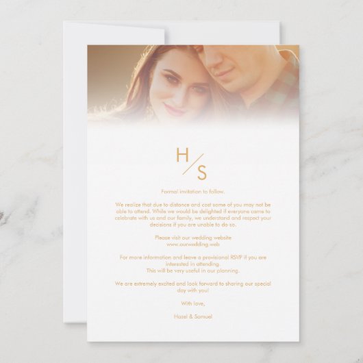 Elegante Vellum Overlay Bruiloft 2 Foto's (Achterkant)