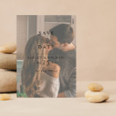 Elegante Vellum Overlay Waterverf Foto QR Code Save The Date