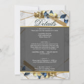 Elegante Vellum Trouw Uitnodiging (Achterkant)