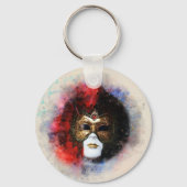 Elegante Venetiaanse Carnaval Masker Sleutelhanger (Achterkant)