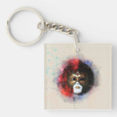 Elegante Venetiaanse Carnaval Masker Sleutelhanger (voorkant)