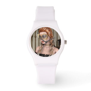 Elegante Venetiaanse Maskerade Portretkunst Horloge