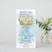 Elegante Venue Fountain Dove Luxe Trouwprogramma (Staand voorkant)