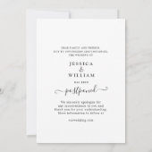 Elegante Verander de Datum Uitgestelde FOTO Bruilo Kaart (Achterkant)