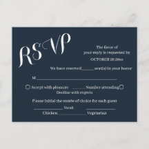 Elegante Verbrand Oranje Script Trouw RSVP Kaart