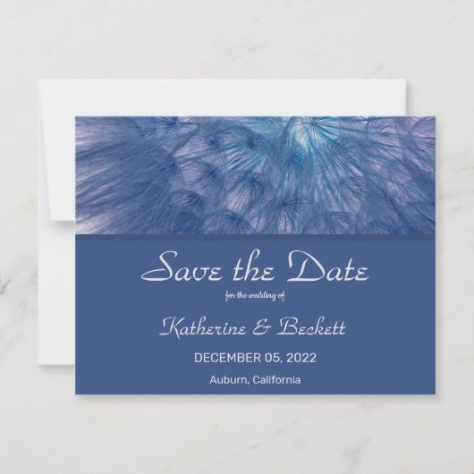 Elegante Veren Save the Date Kaart (Voorkant)