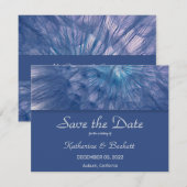 Elegante Veren Save the Date Kaart (Voorkant / Achterkant)