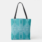 Elegante verfijnde Afrikaanse modderdoek Tote Bag (Achterkant)