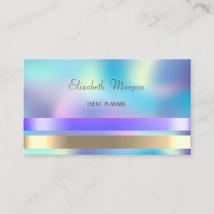 Elegante Verfijnde Chic Moderne Holografische Visitekaartje