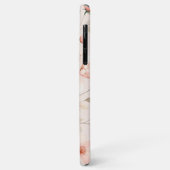 Elegante verfijnde delicate waterverf bloemen Case-Mate iPhone case (Achterkant/links)