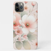 Elegante verfijnde delicate waterverf bloemen Case-Mate iPhone case (Achterkant)