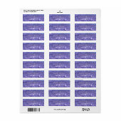 Elegante verfijnde glitter bokeh adres etiket (Full Sheet)