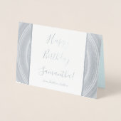 Elegante, verfijnde "Happy Birthday" Kaart (Voorkant)