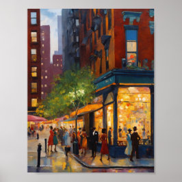 Elegante verfijnde Harlem Renaissance Poster