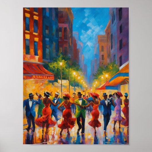 Elegante verfijnde Harlem Renaissance schommel Poster (Voorkant)