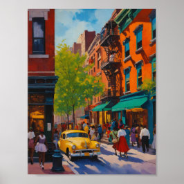 Elegante verfijnde Harlem Renaissance Shoppen Poster