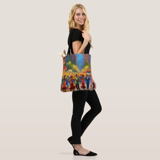 Elegante verfijnde Harlem Renaissance Swing Tote Bag (Op model)