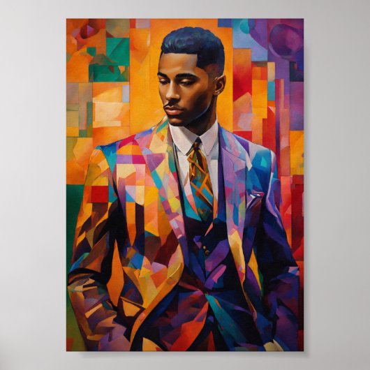 Elegante verfijnde heer Harlem Renaissance Poster (Voorkant)