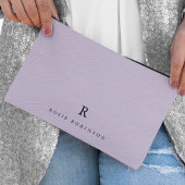 Elegante verfijnde klassieke monogram lila etui