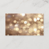 Elegante verfijnde moderne bokeh visitekaartje (Voorkant)