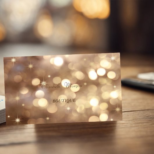 Elegante verfijnde moderne bokeh visitekaartje