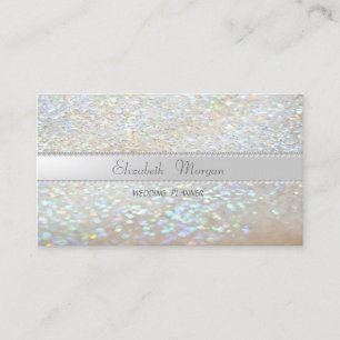 Elegante Verfijnde Moderne Glitter Bokeh,Parels Visitekaartje