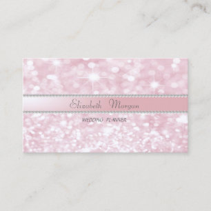 Elegante Verfijnde Moderne Glitter Bokeh,Parels Visitekaartje
