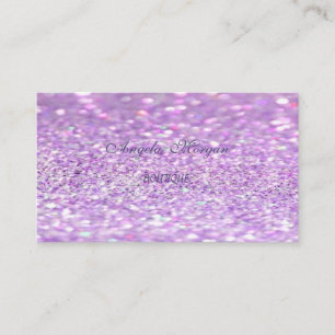 Elegante verfijnde moderne glitter bokeh visitekaartje