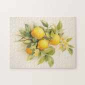 Elegante verfrissende citroenen legpuzzel (Horizontaal)