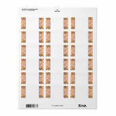 Elegante vergulde damast labels voor Fancy gelegen (Full Sheet)