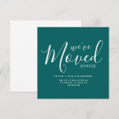 elegante verhuisde kantoor zaken aankondiging (Voorkant / Achterkant)