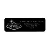 Elegante verjaardag in Las Vegas Etiket (Voorkant)