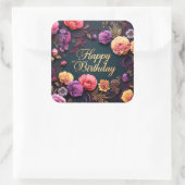 Elegante verjaardag sticker (Tas)