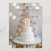 Elegante verjaardags- en kerstgroet feestdagenkaart (Voorkant / Achterkant)