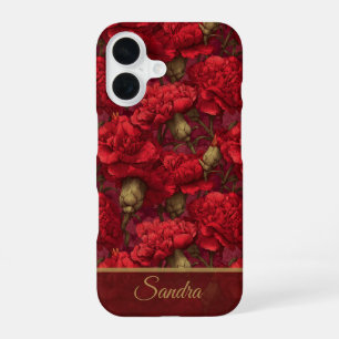 Elegante verjaardagscadeau Anjer bloem naam iPhone 16 Hoesje