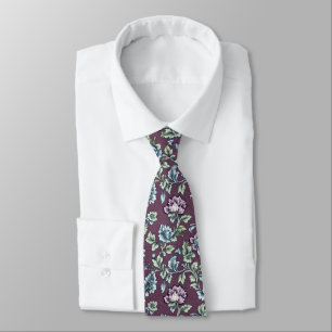 Elegante verjaardagscadeaus voor man Vintage bloem Stropdas