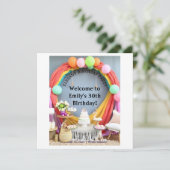 Elegante verjaardagsfeest begrroeting (Staand voorkant)