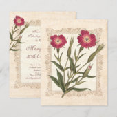 Elegante verjaardagsfeest van 50 jaar voor een dam kaart (Voorkant / Achterkant)