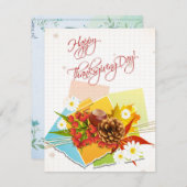 Elegante verjaardagskaart feestdagenkaart (Voorkant / Achterkant)