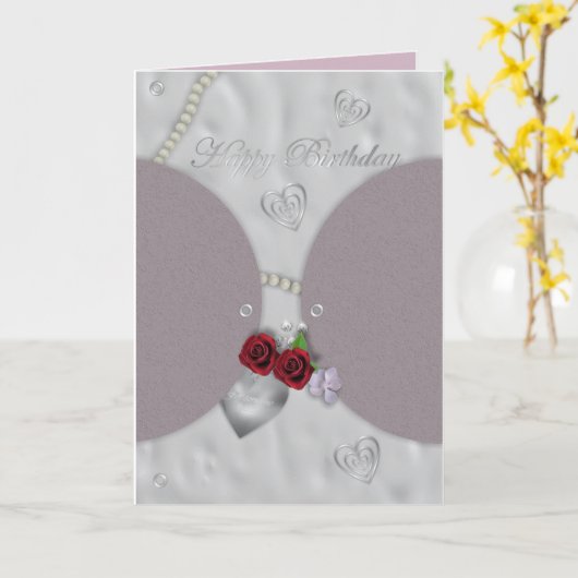 Elegante verjaardagskaart kaart (Gele Bloem)