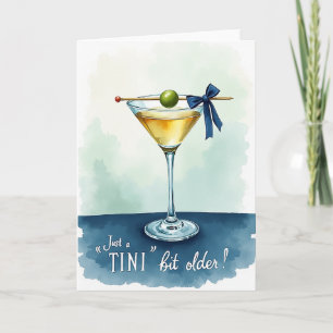 Elegante verjaardagskaart met watercolor glazen ka kaart