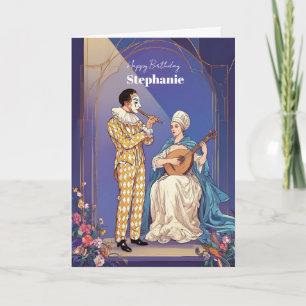 Elegante verjaardagskaart uit de Renaissance – Muz Kaart