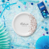 Elegante verjaardagsnaam papieren bordje (Feest)