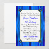 Elegante verjaardagsuitnodiging kaart (Voorkant / Achterkant)