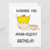 Elegante verjaardagsuitnodiging | " kaart (Voorkant / Achterkant)