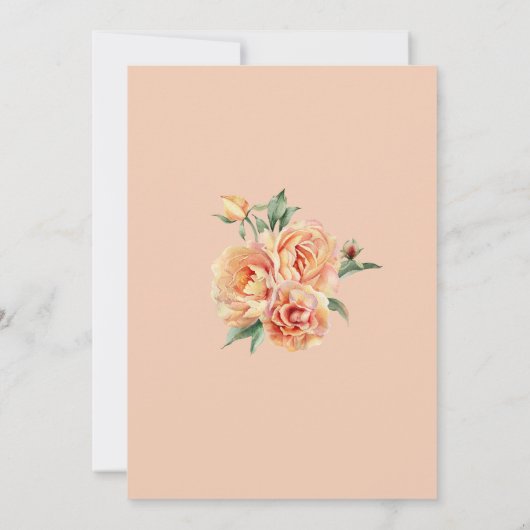 Elegante verjaardagsviering aquarel bloem In Kaart (Achterkant)